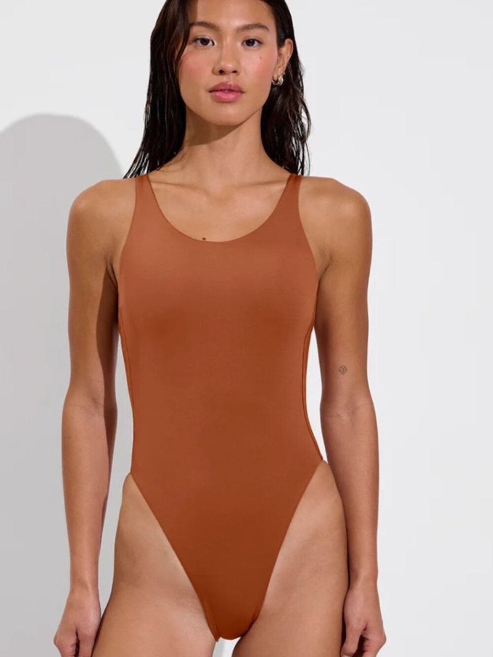 Left on Friday CJ Suit *Tall Bronze One Piece Swim
